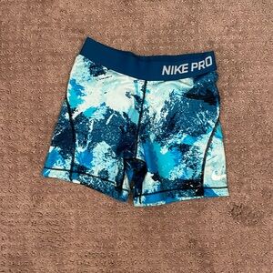 Blue Tye-Dye Nike Pros